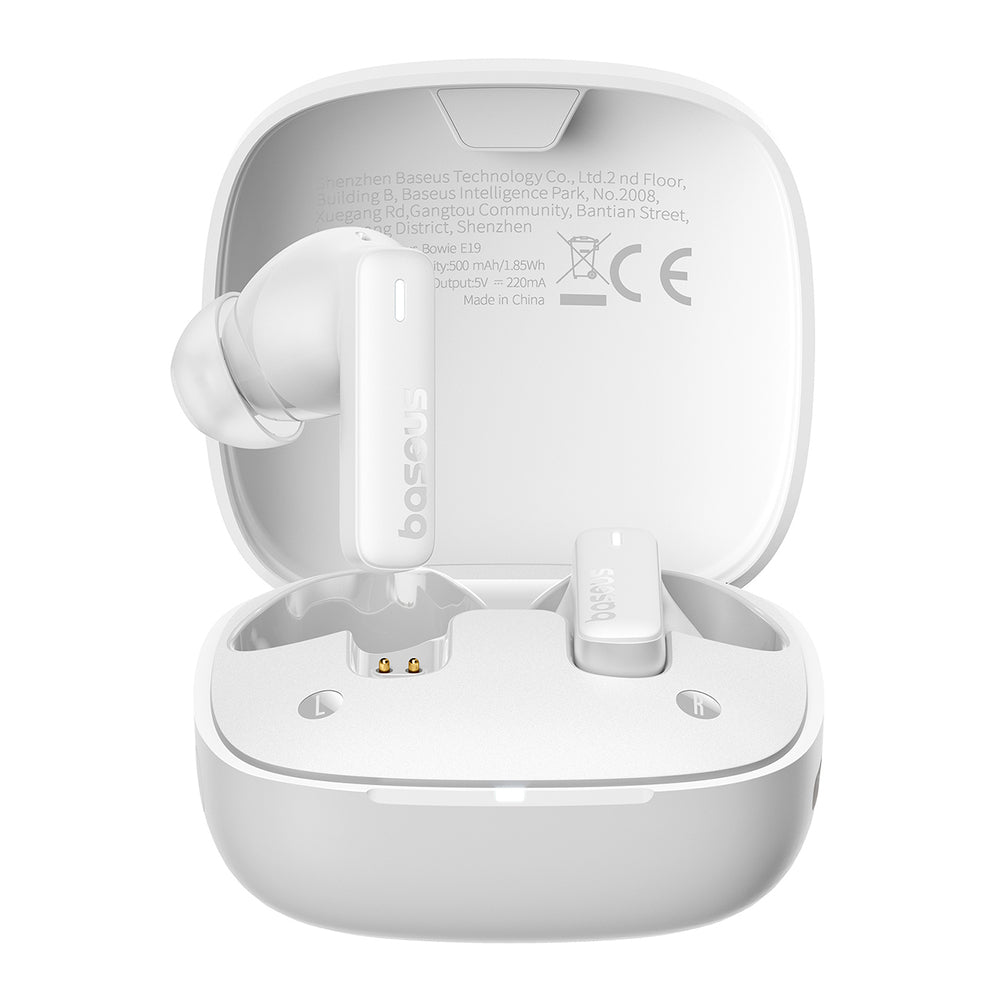 Baseus Bowie E19 TWS Bluetooth sans fil Wireless Headphones - blanc