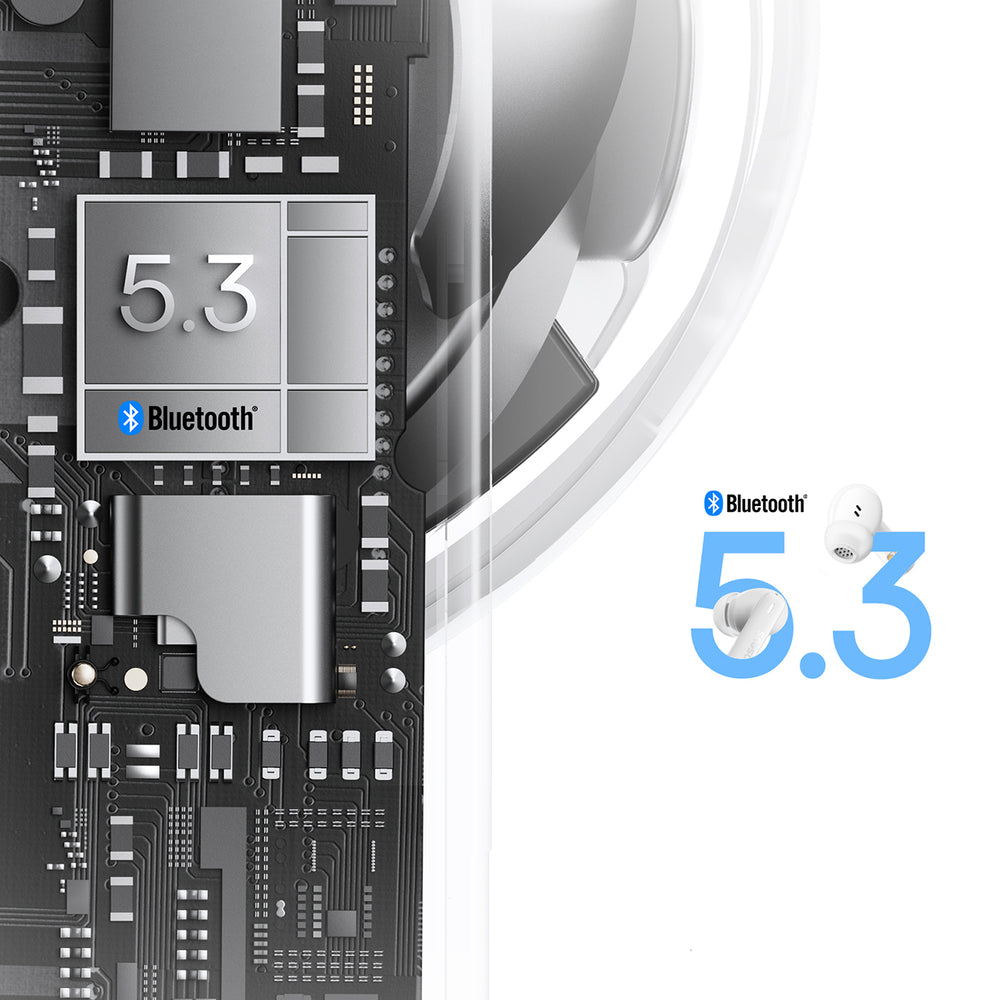 Baseus Bowie E19 TWS Bluetooth sans fil Wireless Headphones - blanc