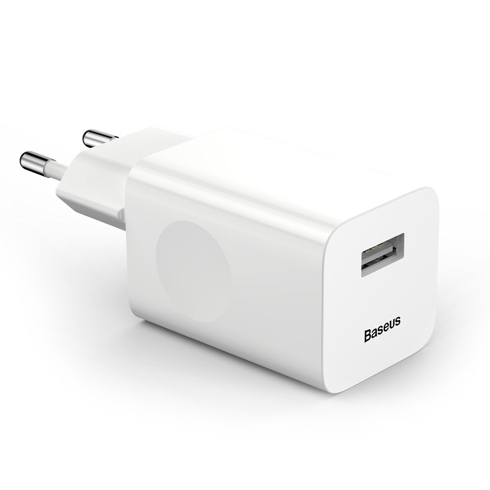 Baseus Charging Rapide Chargeur (CCALL-BX02) USB-A 24W QC 3.0 - White