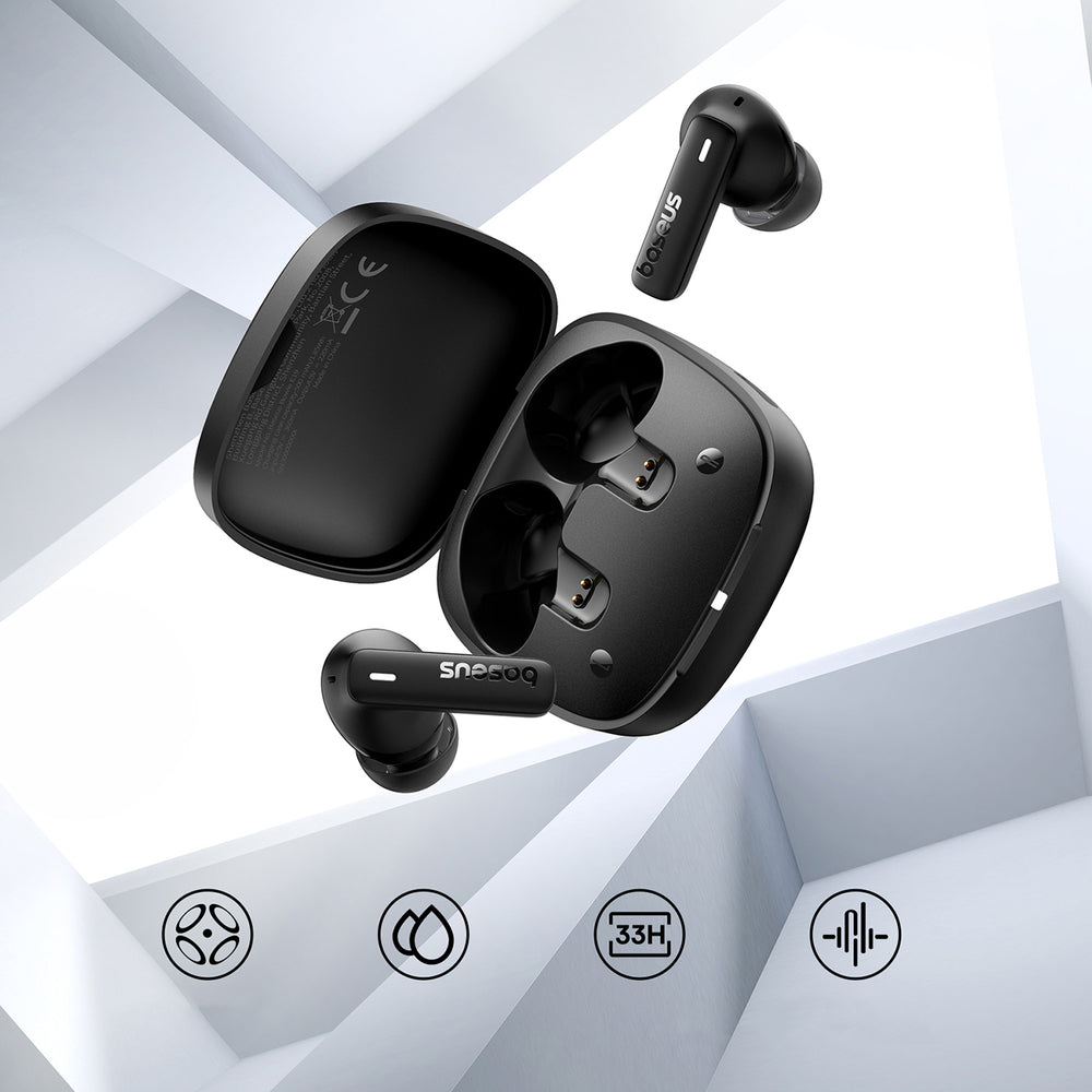 Baseus Bowie E19 TWS Bluetooth sans fil Wireless Headphones - Noir
