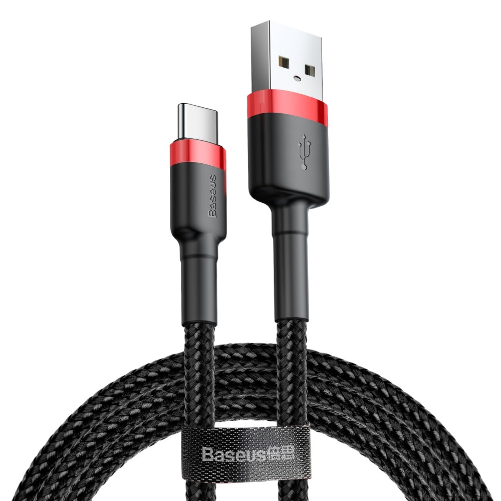 Baseus Cafule USB-A / USB-C QC 3.0 3A Cable 1 m  Rapide Chargeur - Noir et Rouge