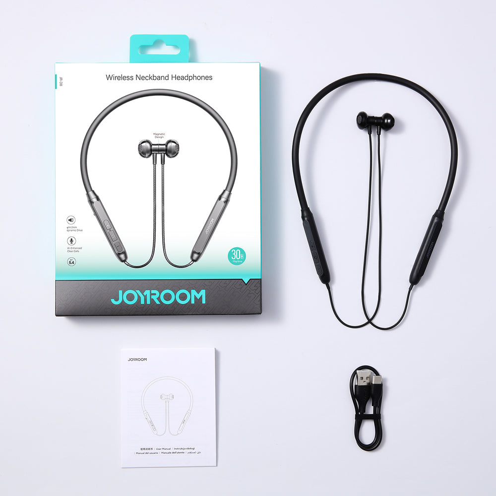 Joyroom JR-D8 écouteur sportif Bluetooth Wireless Headphones - Noir