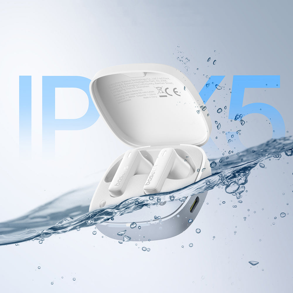 Baseus Bowie E19 TWS Bluetooth sans fil Wireless Headphones - blanc