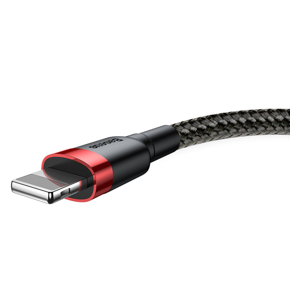 Baseus Cafule USB-A / Lightning IPhone 2.4A QC 3.0 cable 1 m - Noir et Rouge