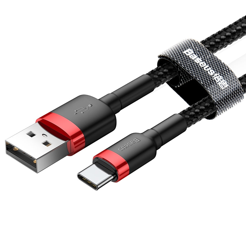 Baseus Cafule USB-A / USB-C QC 3.0 3A Cable 1 m  Rapide Chargeur - Noir et Rouge