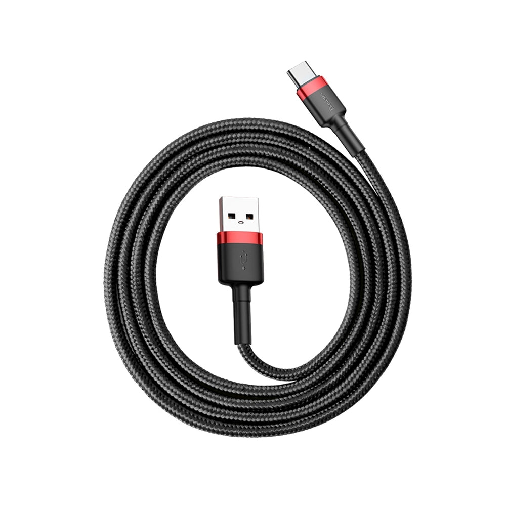 Baseus Cafule USB-A / USB-C QC 3.0 3A Cable 1 m  Rapide Chargeur - Noir et Rouge