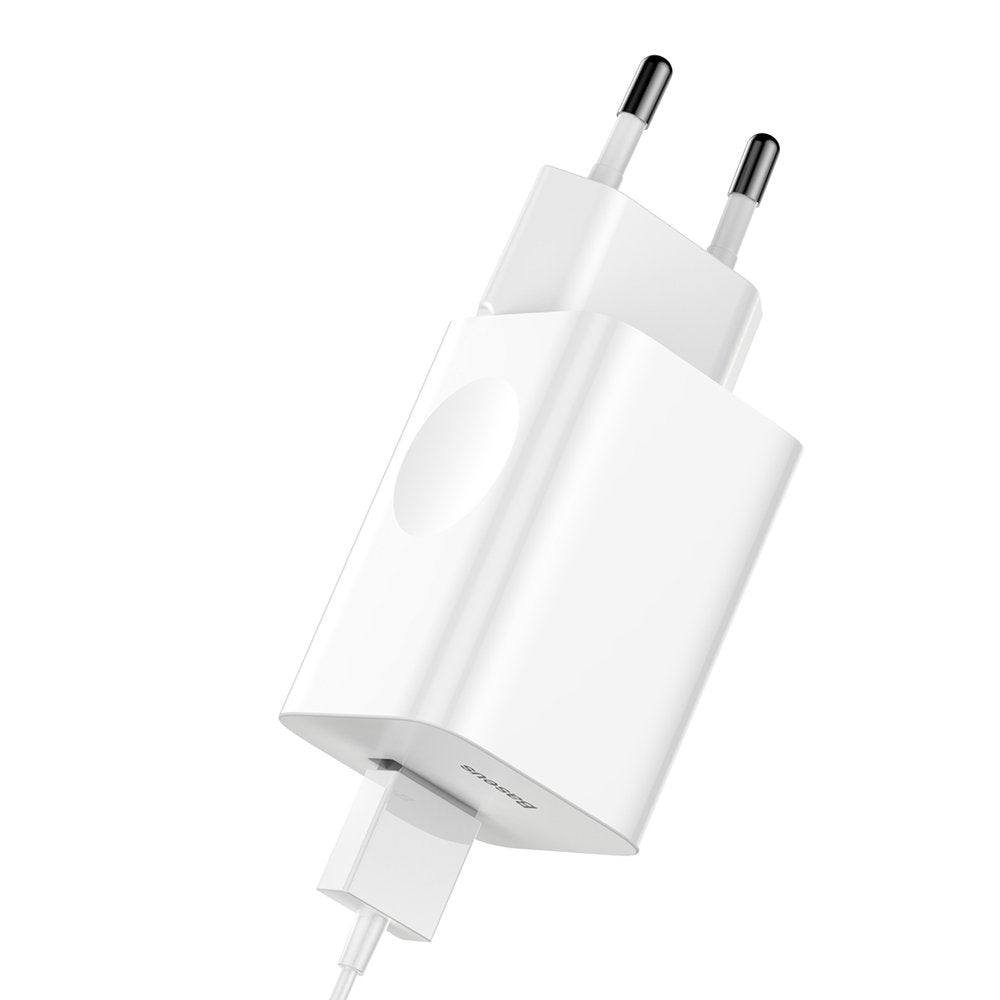Baseus Charging Rapide Chargeur (CCALL-BX02) USB-A 24W QC 3.0 - White